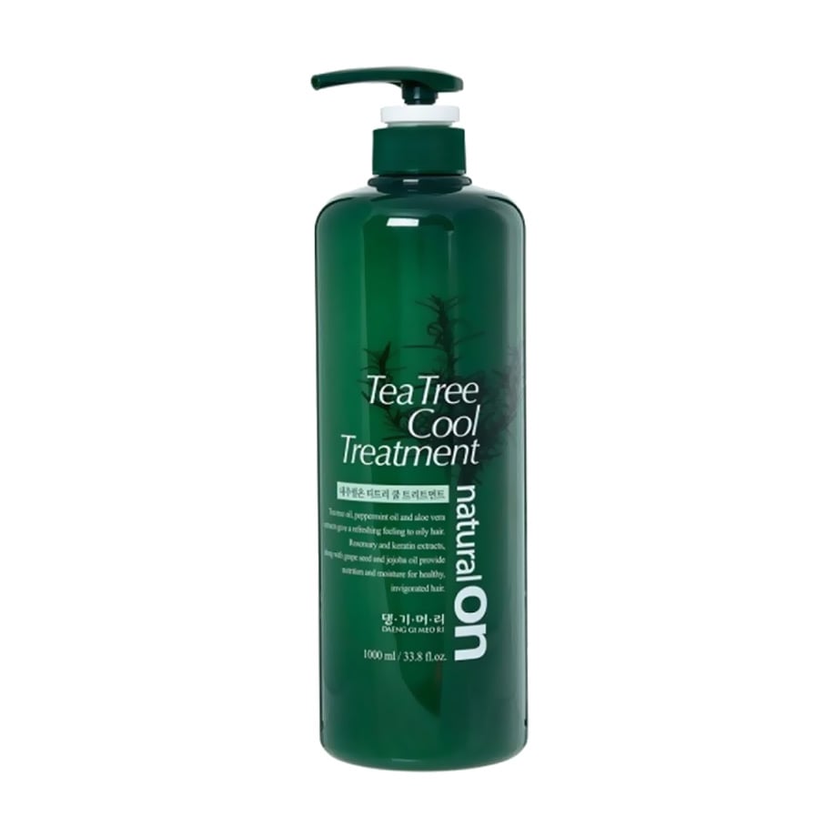 Охолоджувальний кондиціонер для волосся Daeng Gi Meo Ri Naturalon Tea Tree Cool Treatment на основі чайного дерева, 1 л